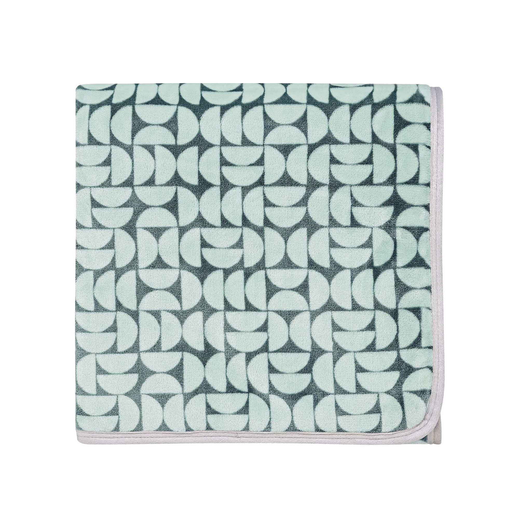 Liv Tolka Fleece Throw By Helena Springfield In Teal Green